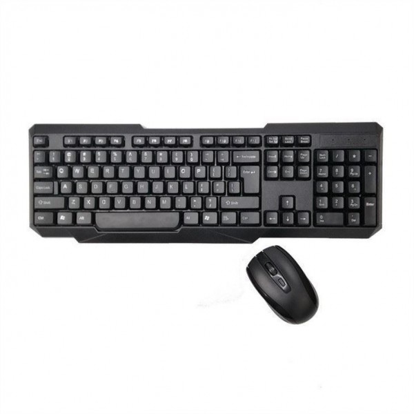 ชุดคีย์บอร์ดไร้สาย 2.4G USB Keyboard สำหรับแล็ปท็อปหรือคอมพิวเตอร์ - คีย์บอร์ดขนาดเต็มพร้อมแป้นตัวเลข