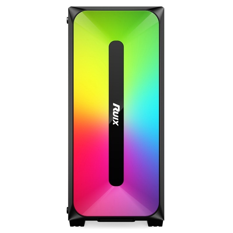 Micro ATX /ATX/ITX CASE Dazzle ARGB Effect Front Panel Bottom Mount Power Supply มีให้เลือกสีดำและสีขาว