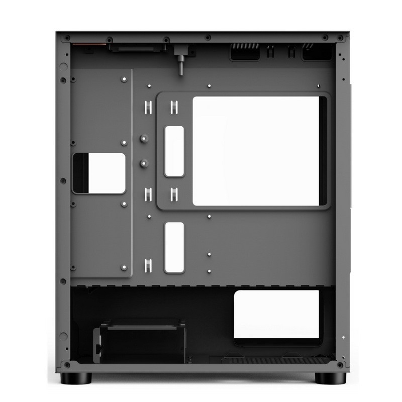 ETEK คอมพิวเตอร์เคส - เปิดปานีลซ้าย แหล่งไฟฟ้า ด้านล่าง Mount ติดตั้งแฟน RGB ง่ายและกว้างขวาง