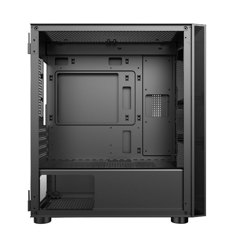 ETEK คอมพิวเตอร์เคส - เปิดปานีลซ้าย แหล่งไฟฟ้า ด้านล่าง Mount ติดตั้งแฟน RGB ง่ายและกว้างขวาง