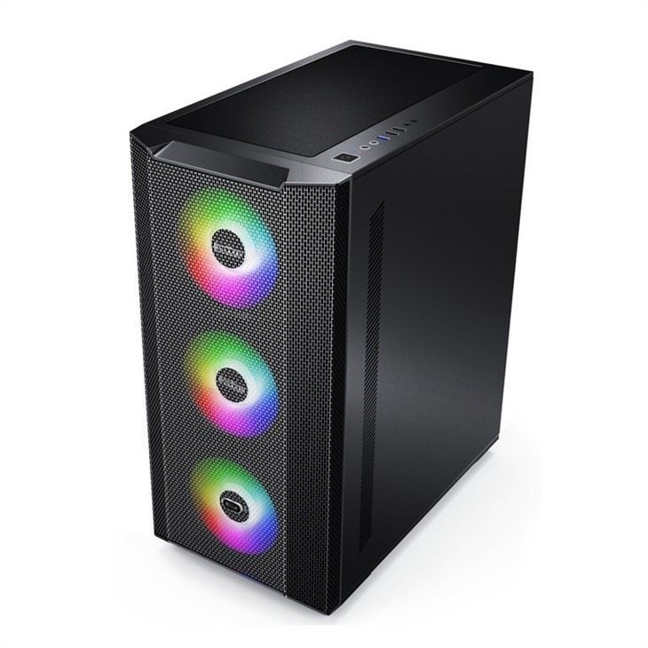 เคสคอมพิวเตอร์พร้อมตัวกรองฝุ่นดีไซน์แม่เหล็กรองรับพัดลม 6 ตัว ATX Mid-Tower PC Gaming Case แผงกระจกด้านข้าง Cable Management