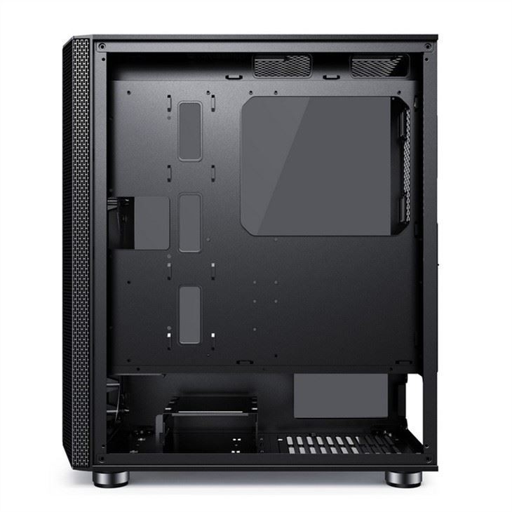 เคสคอมพิวเตอร์พร้อมตัวกรองฝุ่นดีไซน์แม่เหล็กรองรับพัดลม 6 ตัว ATX Mid-Tower PC Gaming Case แผงกระจกด้านข้าง Cable Management