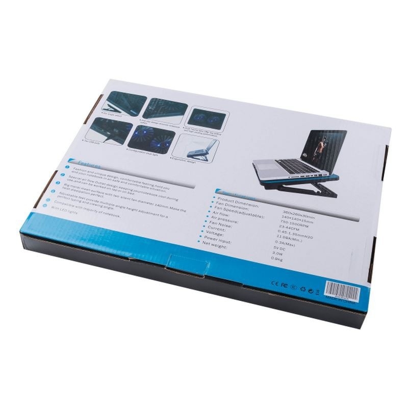 ARTSHOW - Notebook Laptop Cooling Tray External Laptop Cooler ขนาดใหญ่แต่เสียงเงียบ