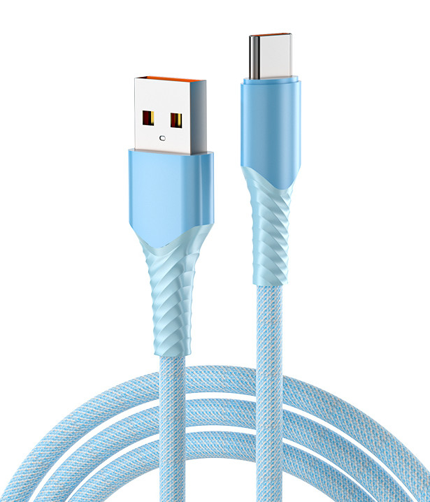 QC3.0 สายเคเบิลข้อมูล USB ชาร์จเร็วสำหรับมือถือเพื่อพิมพ์ C กำลังไฟสูงสุด 66W