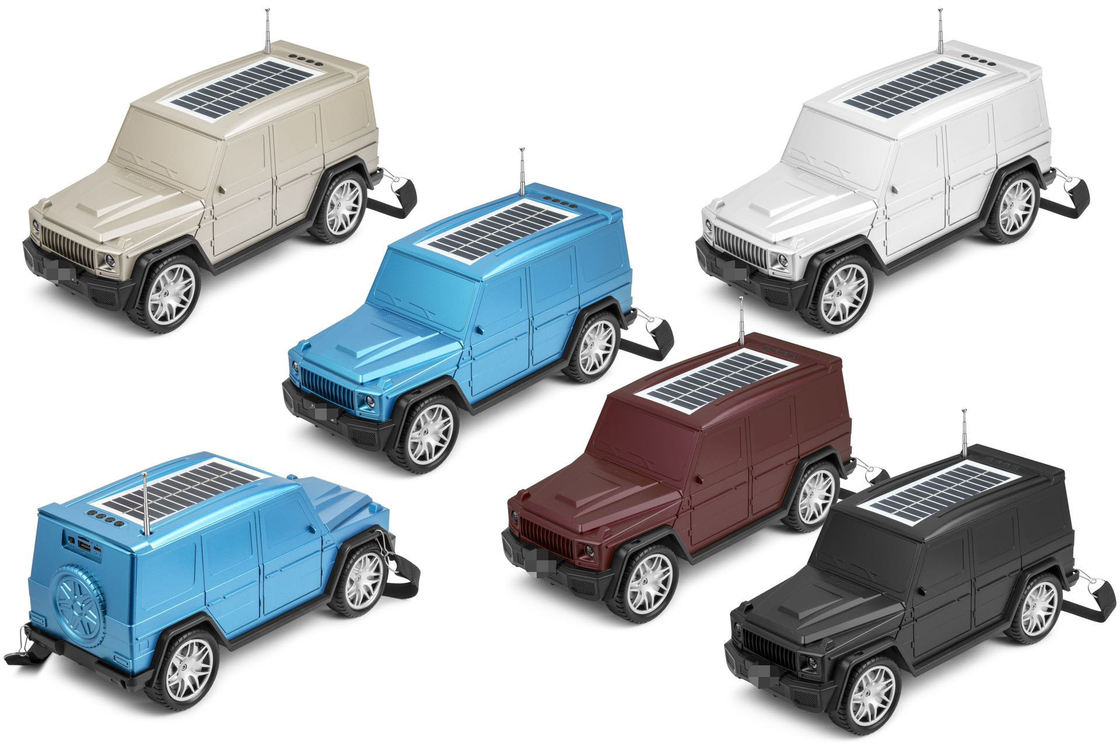 เครื่องเสียงแบบรถยนต์แบบคลาสสิค Bluetooth รวมแสงไฟฟ้าแสงอาทิตย์และฟังก์ชันวิทยุสําหรับการเดินทางในบ้าน