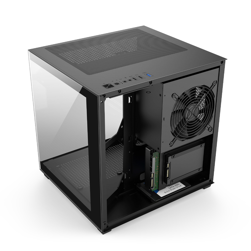 Micro-ATX / ITX PC Case การระบายความร้อนที่น่าทึ่ง รองรับการตั้งค่าฮาร์ดแวร์ที่แตกต่างกันมากมายสําหรับนักเกมมืออาชีพ