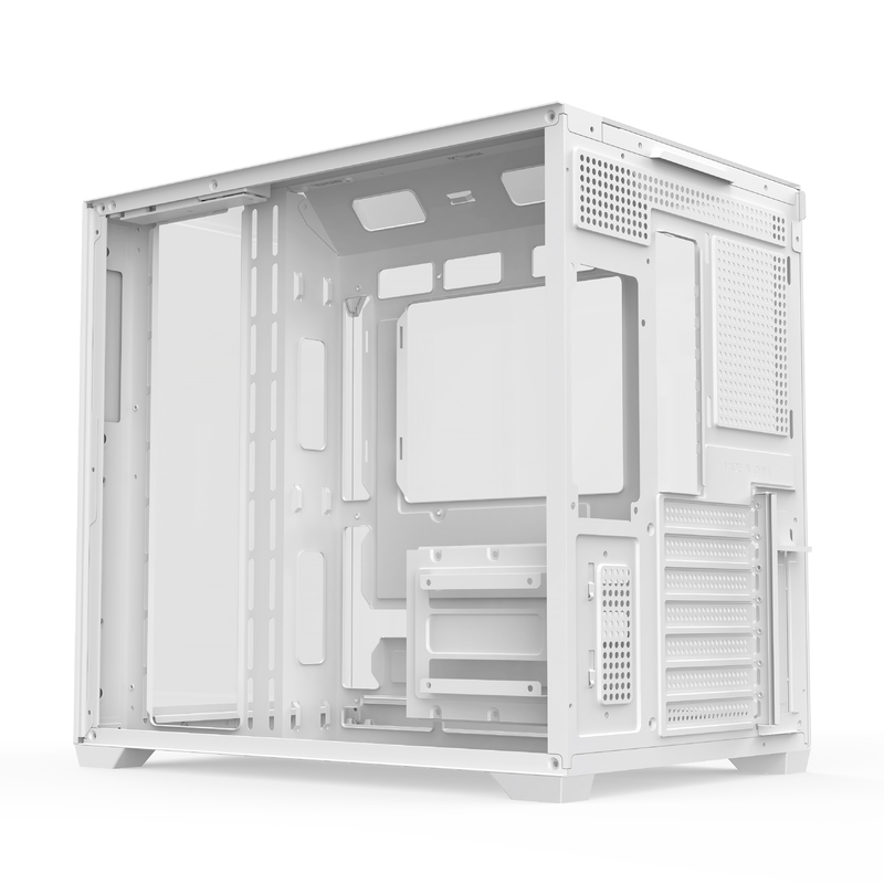 ชาซีกระจกสามด้านรองรับขนาดเต็ม ATX Motherboards คอมพิวเตอร์ Case สําหรับผู้ใช้งานที่ต้องการการขยายความเย็นที่ประสิทธิภาพ