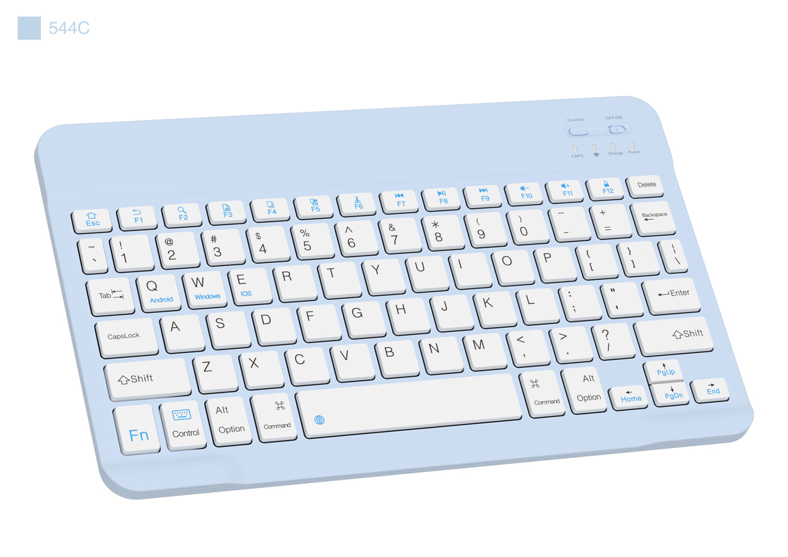 คีย์ 78 คีย์ คีย์เบอร์ไร้สาย Bluetooth ultra-thin รองรับกับ Windows IOS และ Android สําหรับผู้ใช้งานเขียน Office มือถือ