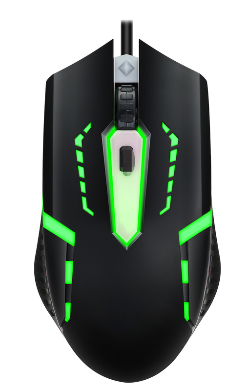 คีย์บอร์ดเกมเมทัล ด้วย 104 คีย์ FN+F1-F12 ฟังก์ชัน LED Backlight ม้าเกมด้วยการปรับ DPI (500-1500) RGB Lighting