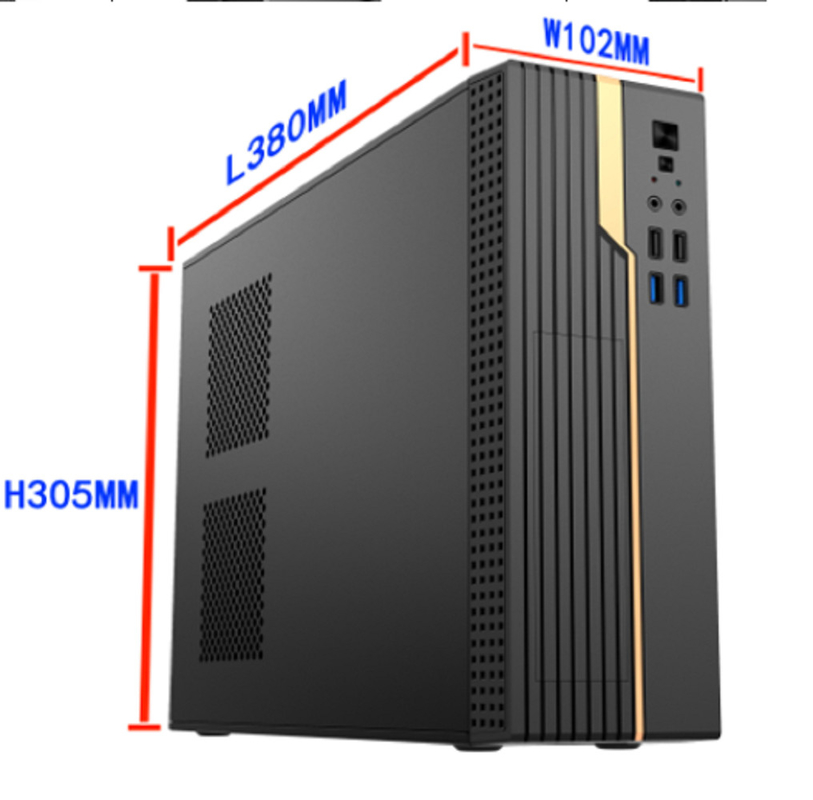 กล่องคอมพิวเตอร์รองรับ Micro ATX และ ITX มีความสามารถในการเก็บของที่แข็งแกร่ง ความสามารถในการปรับขนาด ผิวหน้าที่หลากหลาย 8 ซม แฟนสําหรับการเย็น