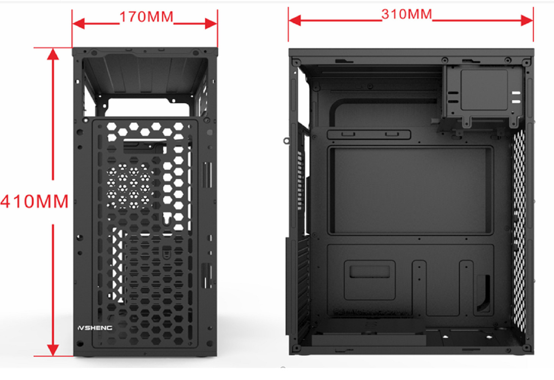 กล่องคอมพิวเตอร์รองรับ 7 สล็อต PCI 2 HDDs 3 SSDs 1 ไดรฟ์ซีดี คุณสมบัติ 5 แฟนมอนท์ เหมาะสมกับ ATX Micro ATX และมินิ ATX Motherboards