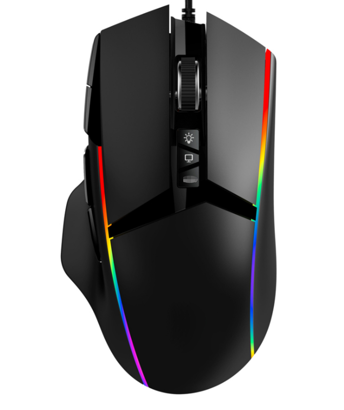 11D gaming mouse พร้อมเทคโนโลยีเซ็นเซอร์ที่ทันสมัย ปรับปรับ DPI ที่เป็นส่วนตัว สําหรับเกมส์และมืออาชีพ