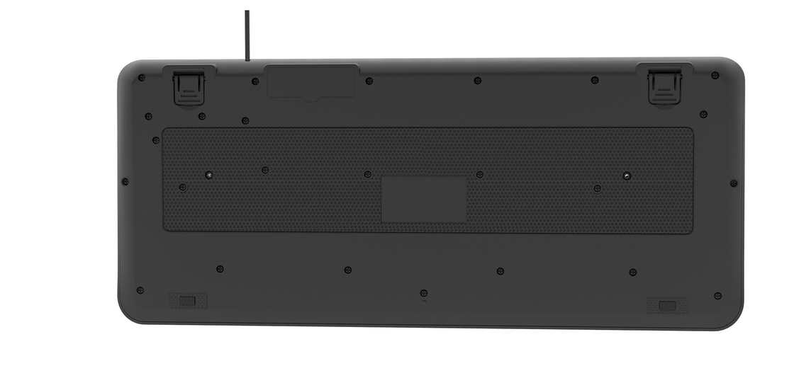 RGB Backlight In Non-breathing Light Mode Keyboard With Carbon Fiber Film สําหรับเกมส์ นักเทคโนโลยีชื่นชอบ