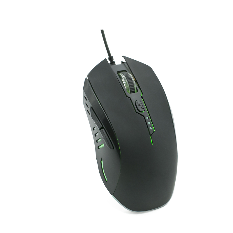 RGB แบ็กไลท์ ปรับ DPI 4 ระดับ USB plug-and-play แมูซเกม 6 มิติ ergonomic สําหรับมืออาชีพและผู้ใช้ทั่วไป