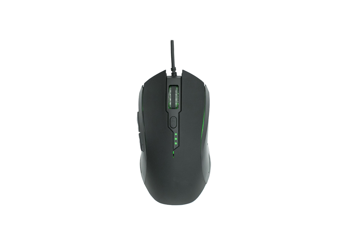 RGB แบ็กไลท์ ปรับ DPI 4 ระดับ USB plug-and-play แมูซเกม 6 มิติ ergonomic สําหรับมืออาชีพและผู้ใช้ทั่วไป