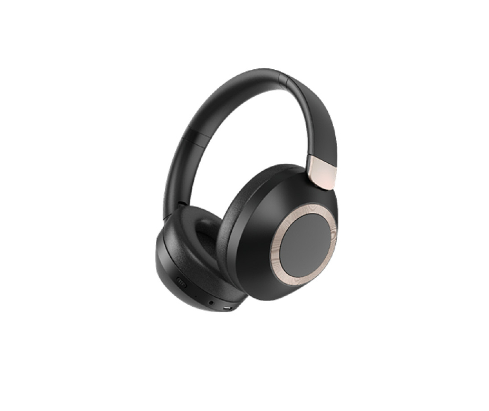 ANC Bluetooth 5.4 หูฟัง 23dB การยกเลิกเสียงเสียง แบตเตอรี่ 12 ชั่วโมง การออกแบบที่สามารถหมุนได้พร้อมไมค์ สําหรับคนเดินทาง คนรักดนตรี