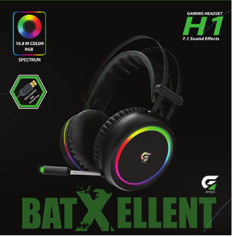 Bluetooth Headphone 16.8M สี RGB 7.1 ผลเสียง 20Hz-20kHz ระยะความถี่ Φ50mm เครื่องเสียง 6.0*5.0mm ไมโครโฟนทุกทิศ สําหรับเกมส์