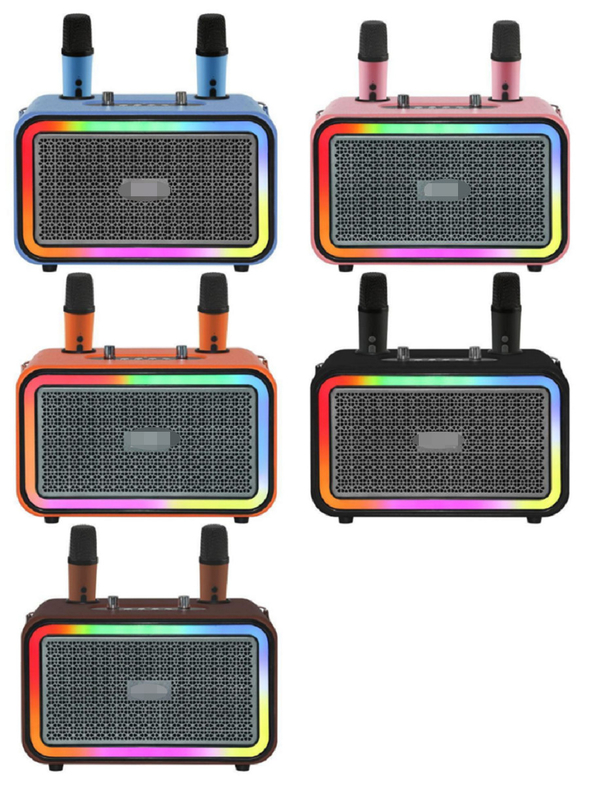 ชิป IC MVSILICON ความแม่นยําสูง พร้อมกับ DSP การประมวลผลเสียง มี 2 โวฟเฟอร์ขนาด 4 นิ้ว แบตเตอรี่ 3000mAh ไมโครโฟนไร้สายคู่