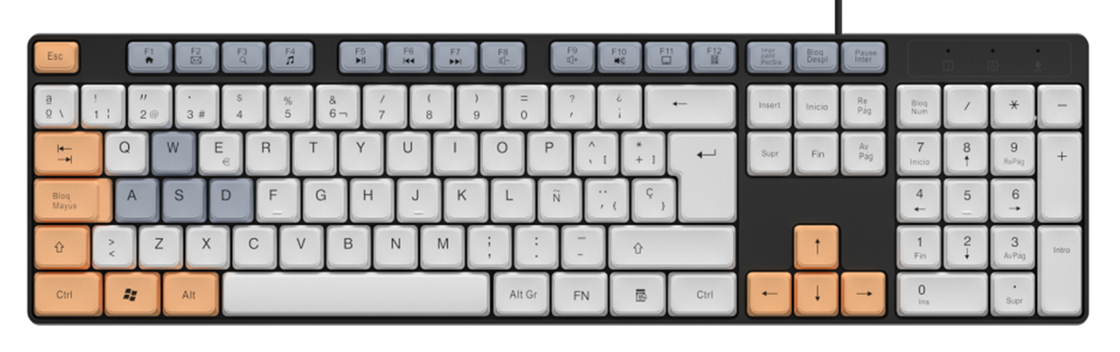 ลายคาร์บอนฟิล์ม 104-key คีย์กันน้ํา HIPS วัสดุ Plug-and-play USB คีย์มัลติมีเดีย ปรับแต่งสําหรับพนักงานสํานักงาน