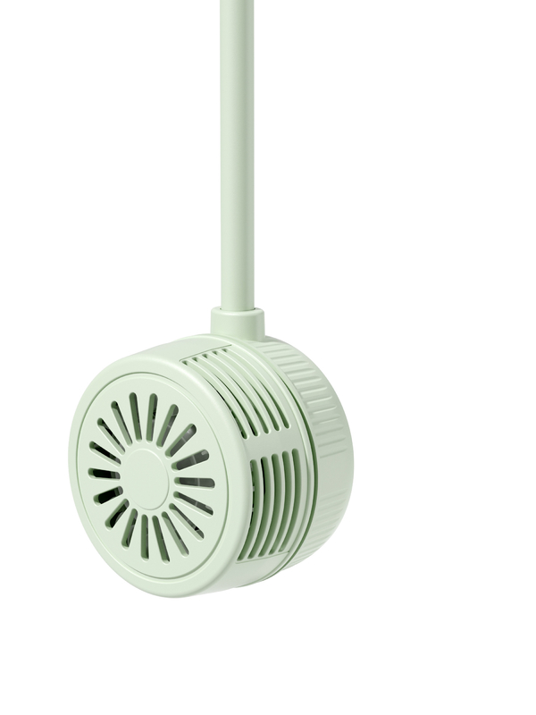 ลมอ่อนในสามระดับ การไหลของอากาศ 360 องศา ทั่วไป ท่อ 1000mAh แบตเตอรี่ TYPE-C ชาร์จ แฟนพกพาในสีขาวและสีเขียว