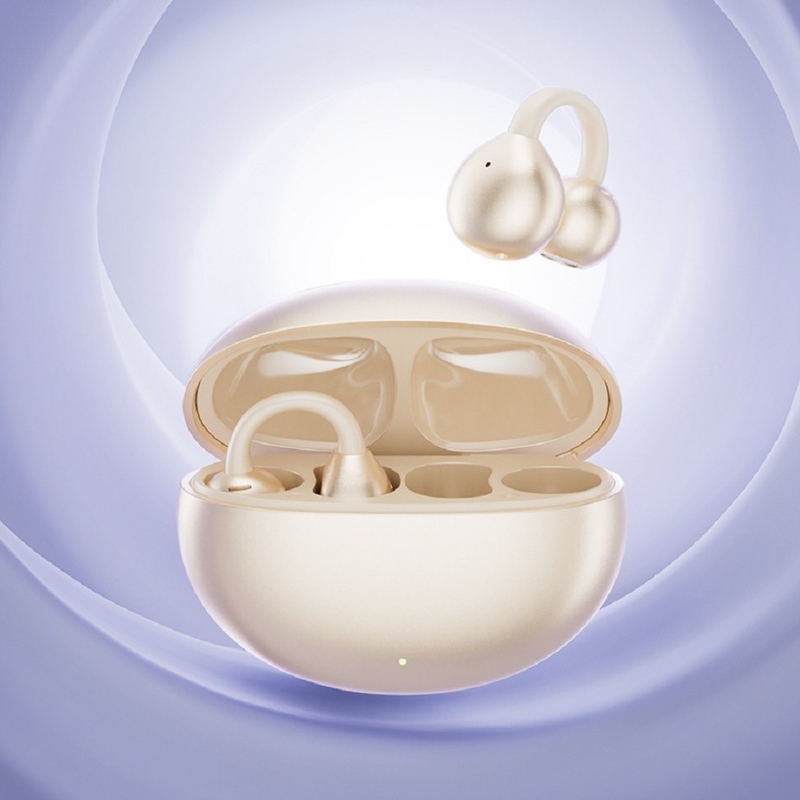 BT 5.4 3D Ergonomic Design Bluetooth Headphone Earphone สูงสุด 5 ชั่วโมงต่อการเรียก ความดันแบบเดียวกัน ในหมอก สีม่วง นม ชา ผิวหนัง โอบซิเดียน สีดํา