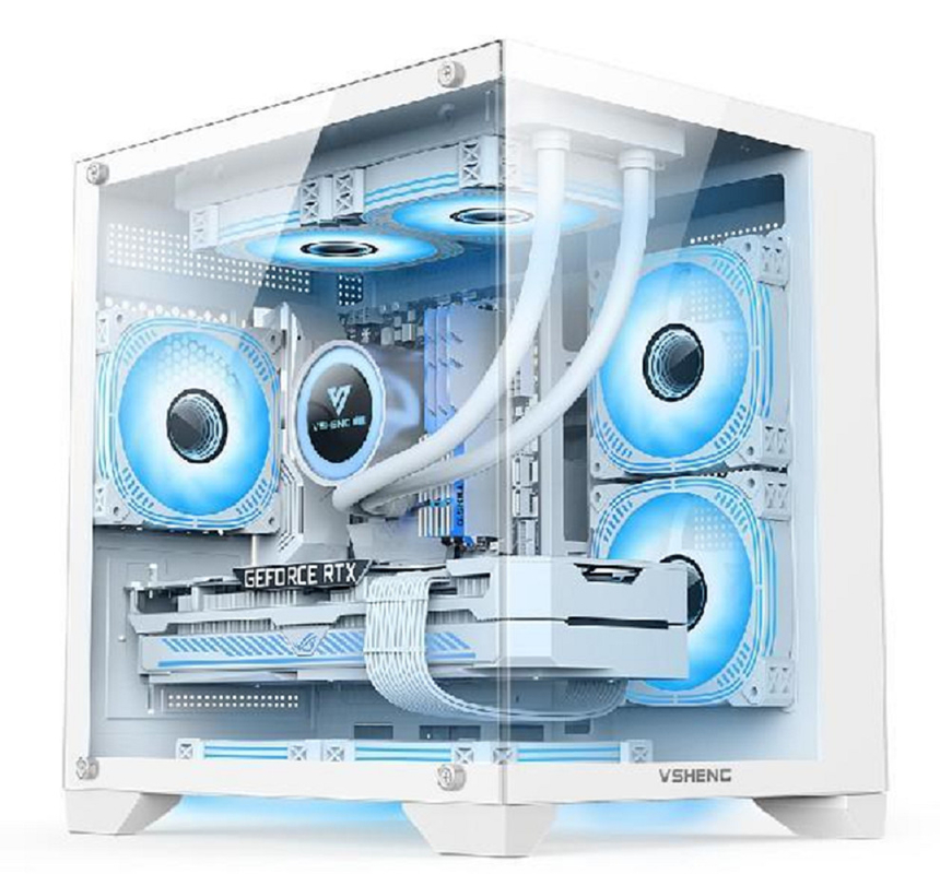 การออกแบบแบบ Panoramic RGB Lighting รองรับ Micro-ATX/Mini-ITX ติดกับ GPU ขนาด 330 มม. 4 สล็อต และ CPU เครื่องเย็น ขนาด 170 มม.