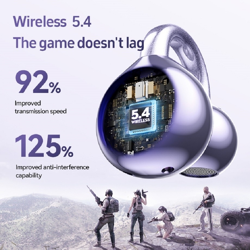 Bluetooth 5.4 A2DP/AVRCP/HFP สนับสนุน ไทเทเนียม ไดอาฟรากม สเปคเกอร์ 4g ต่อหู กันน้ํา กันเหงื่อ สําหรับนักธุรกิจ นักเกม