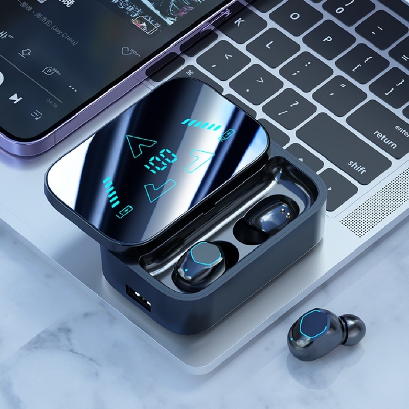 การออกแบบส่วนลื่น ภาพกระจกฉายฉลาด ความเร็วสูง Bluetooth 5.3 หูฟัง ทุกอากาศ แบตเตอรี่อายุการใช้งาน กันน้ํา สําหรับกีฬา