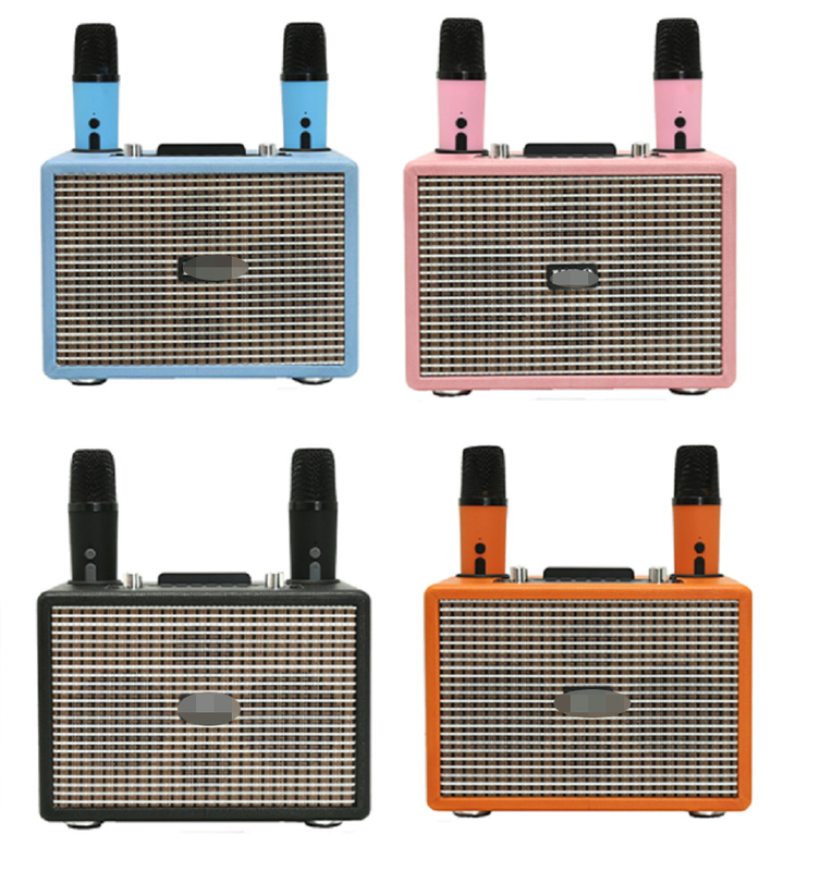 ETEK Dual LTK53101 เครื่องขยายเสียง 3 นิ้ว เครื่องเสียงระยะเต็ม 40 มม Tweeter และไมโครฟ์ไร้สายแบบคู่ เครื่องเสียงคาราโอเกะบ้าน