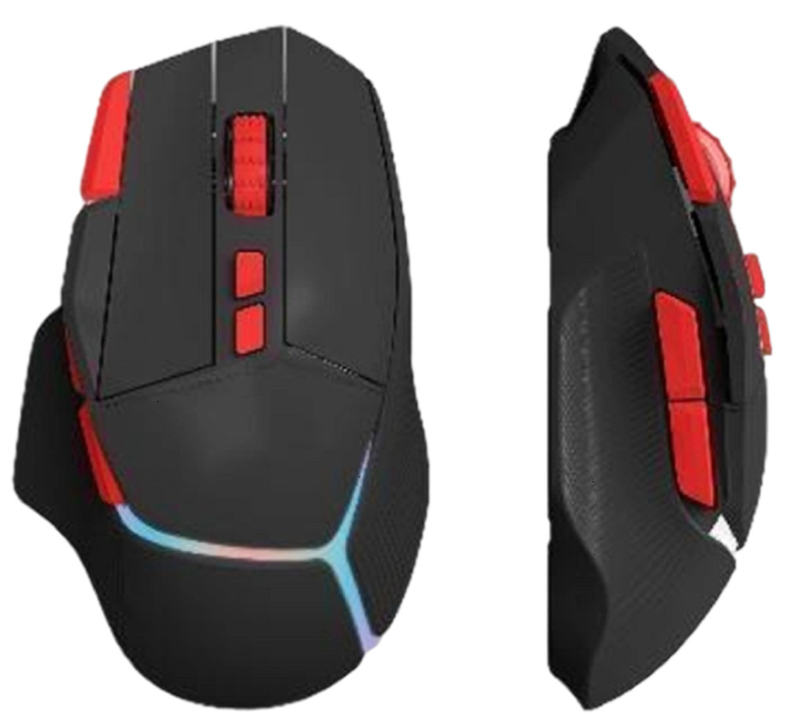 8000 DPI 58g Ultra-Lightweight 9D Ergonomic Gaming Mouse น้ํามันสเปรย์เลเซอร์สกรีบโลโก้ ทนต่อเหงื่อและกันคลื่น