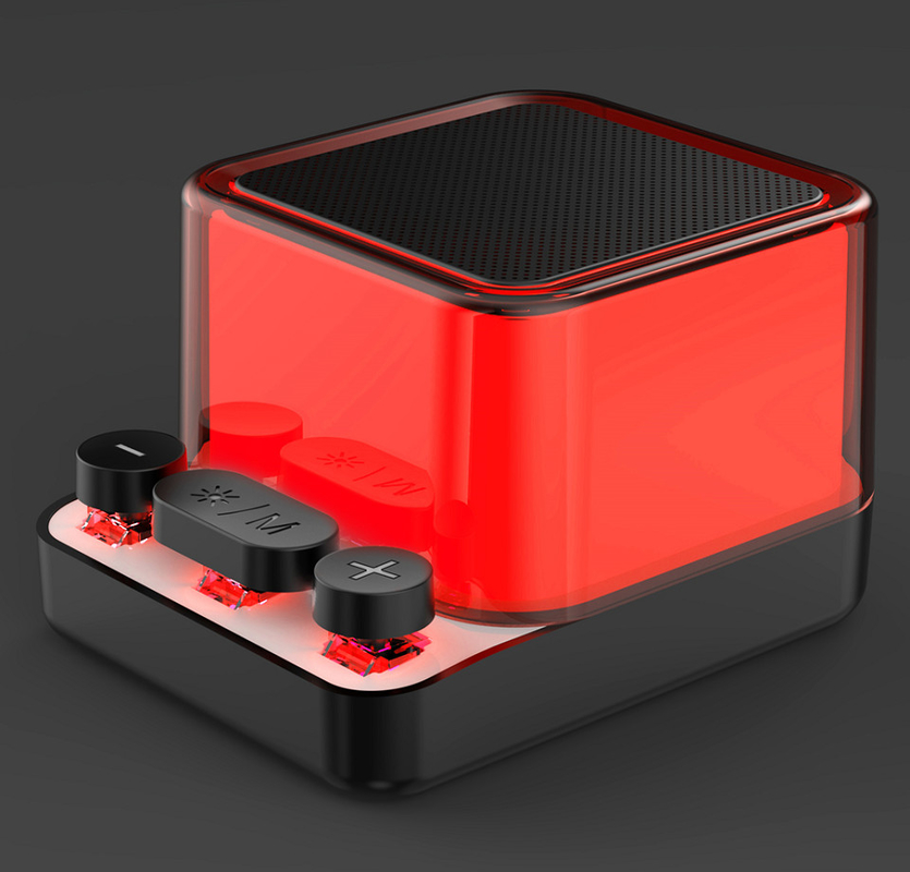 10W พลังงาน สีดํา สเปคเกอร์ Bluetooth ด้วยแบตเตอรี่ 2400mAh/1200mAh/800mAh รองรับการเล่น TF / FM และการ์ดความจํา 32GB