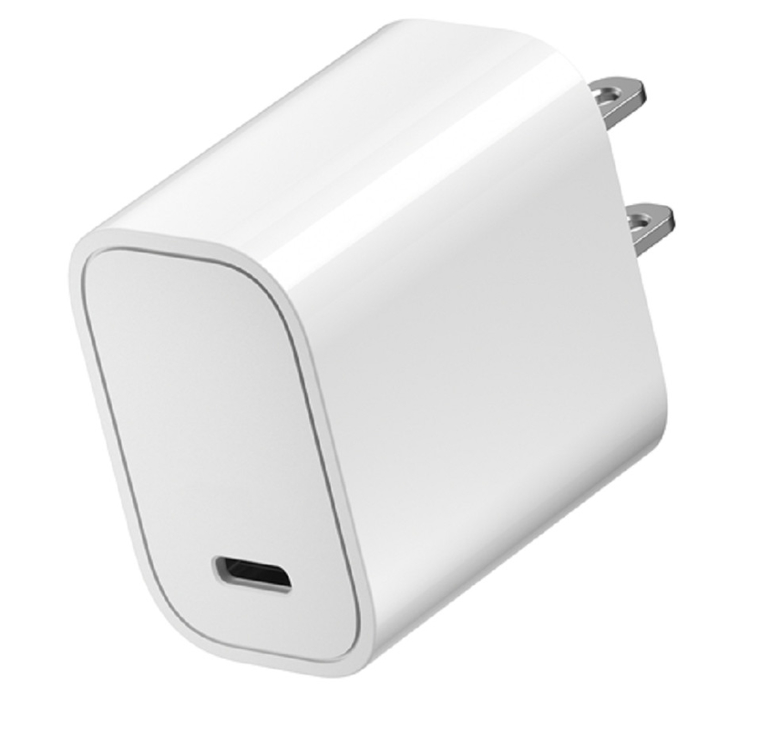 110-240V AC Input 20W PD Fast Charging รองรับ PPS การออกแบบสีดําและขาว สําหรับนักเดินทางธุรกิจและผู้ใช้ระหว่างประเทศ