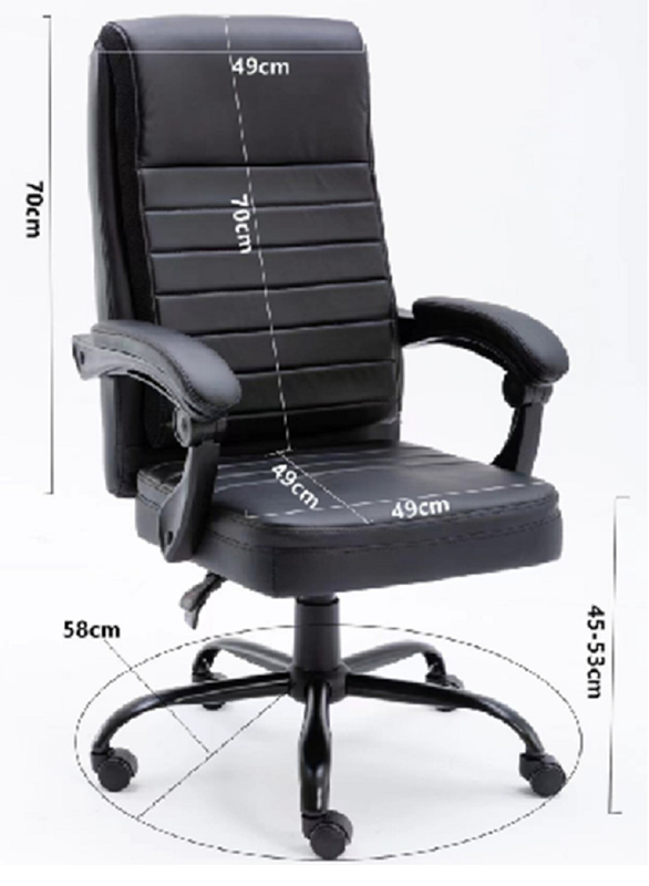 กลไกหลายฟังก์ชัน เกมส์ ergonomic เก้าอี้โต๊ะเกมส์ด้วยความสูงการกระโดดกระโดด PU แขนแขนและยางเข็น 320 มม โครมฐานกับไนลอน casters