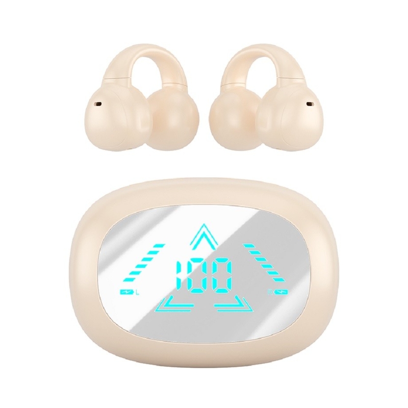 TWS เต็มที่เปิดไร้สาย F13 พร้อมจอ LED Bluetooth 5.3 AAC / SBC การปรับรหัส หูฟัง 40mAh + กรอบ 400mAh สําหรับคนธุรกิจ