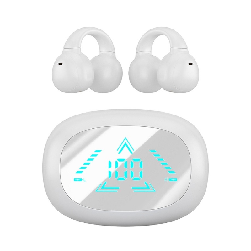 TWS เต็มที่เปิดไร้สาย F13 พร้อมจอ LED Bluetooth 5.3 AAC / SBC การปรับรหัส หูฟัง 40mAh + กรอบ 400mAh สําหรับคนธุรกิจ