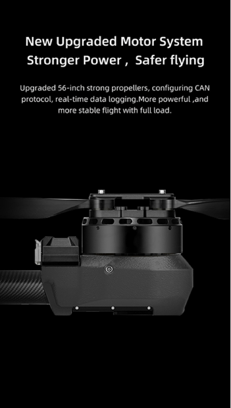Z50P 50kg Load Agricultural Drones Solution ภายใต้ซีรีส์ Z อุปกรณ์พร้อมกับปั๊มอัดกระตุ้นระบายน้ําขนาดใหญ่และเซ็นทริฟิวเกลที่เย็นด้วยน้ํา