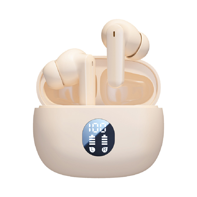 Bluetooth 5.4 TWS Earbuds, F10 speaker, AAC/SBC support, black/white/skin color design, suitable for business, sports, office, and student use เครื่องฟังเสียง F10 ที่ใช้ในระบบ Bluetooth