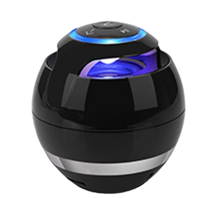 ร่างกระชับ (D78*H78mm) รองรับบลูทูธ, AUX, การ์ด TF, วิทยุ FM แบตเตอรี่ 300mAh, การชาร์จ USB. หน่วยเสียง 40 มม.