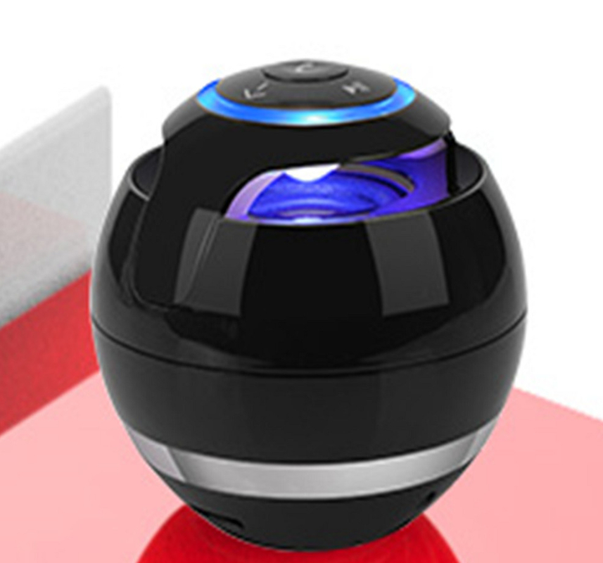 ร่างกระชับ (D78*H78mm) รองรับบลูทูธ, AUX, การ์ด TF, วิทยุ FM แบตเตอรี่ 300mAh, การชาร์จ USB. หน่วยเสียง 40 มม.