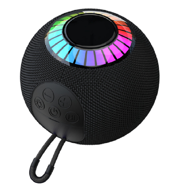 โบลูทูธ 5.3 โทรศัพท์พกพา พร้อมแสง RGB 1200mAh แบตเตอรี่ประเภท C ชาร์จสูงถึง 6 ชั่วโมง เวลาเล่น รองรับ AUX / TF / FM / USB