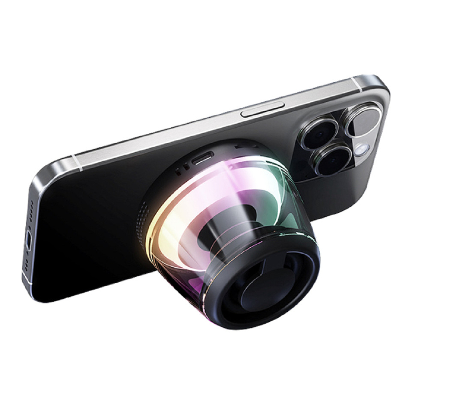 สเปคเกอร์บลูทูธ พร้อมพลังงาน 5W ขับ 40 มิลลิเมตร แบตเตอรี่ 500mAh แสง RGB บลูทูธ 5.3 การออกแบบคอมแพคต์ 4x5x5.5cm