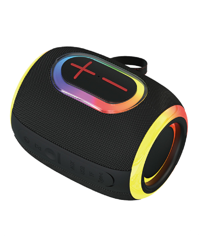 โบลูทูธ สเปคเกอร์ 8W พลังงาน 66 มิลลิเมตร Driver 1500mAh แบตเตอรี่รองรับบลูทูธ TF AUX FM และ USB Flash Drive