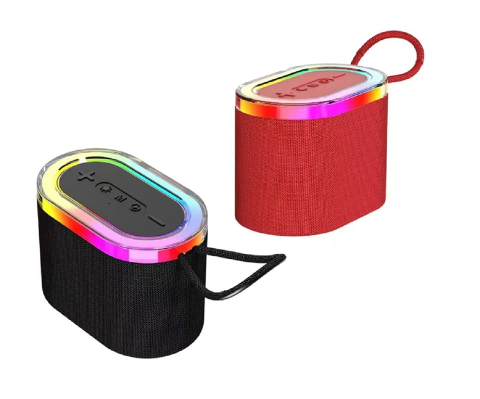 สเปรย์พอร์ตบลูทูธ 5.3 พร้อมแบตเตอรี่ 800mAh รองรับการ์ด AUX TF และการเล่น USB รวมแสง RGB ที่ติดตั้ง