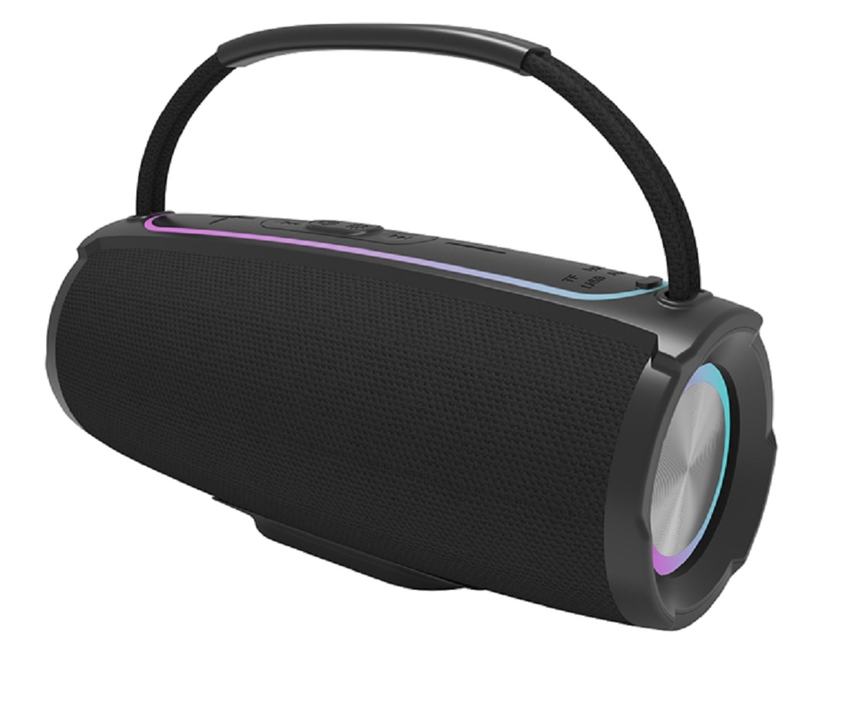 โทรศัพท์ 2 ตัว 10W บลูทูธ 5.3 สเปคเกอร์ 2600mAh การจัดการออกแบบ RGB Light & 4-Mode Playback AUX TF FM USB Flash Drive