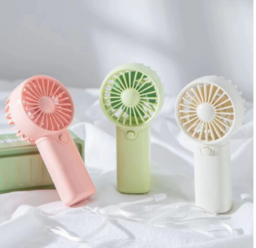 AAA แบตเตอรี่ แฟนมือ 2W ABS ร่าง 6 * 3.7 * 12.5 ซม. ขนาด 53.7 กรัม น้ําหนักเบา