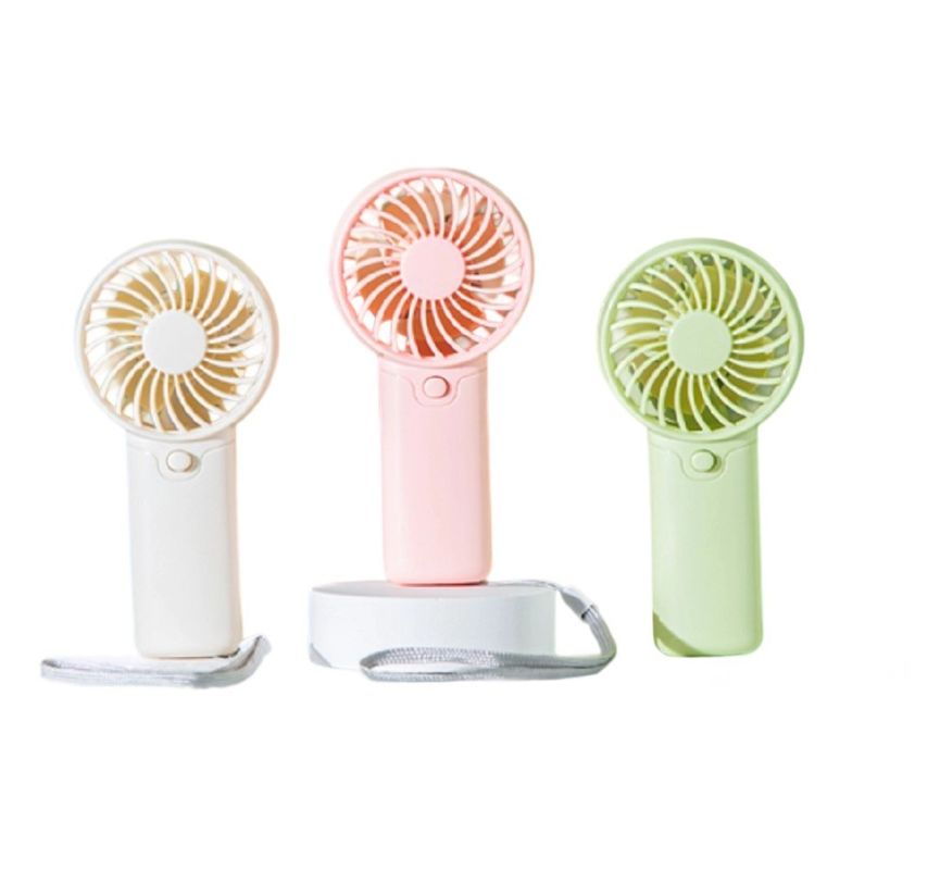 AAA แบตเตอรี่ แฟนมือ 2W ABS ร่าง 6 * 3.7 * 12.5 ซม. ขนาด 53.7 กรัม น้ําหนักเบา