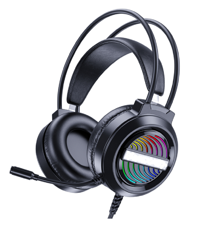ETEK Gaming หูฟังสาย 50mm Driver 20Hz-20kHz การตอบสนอง มิกออฟทุกทิศ เคเบิล 2.0M
