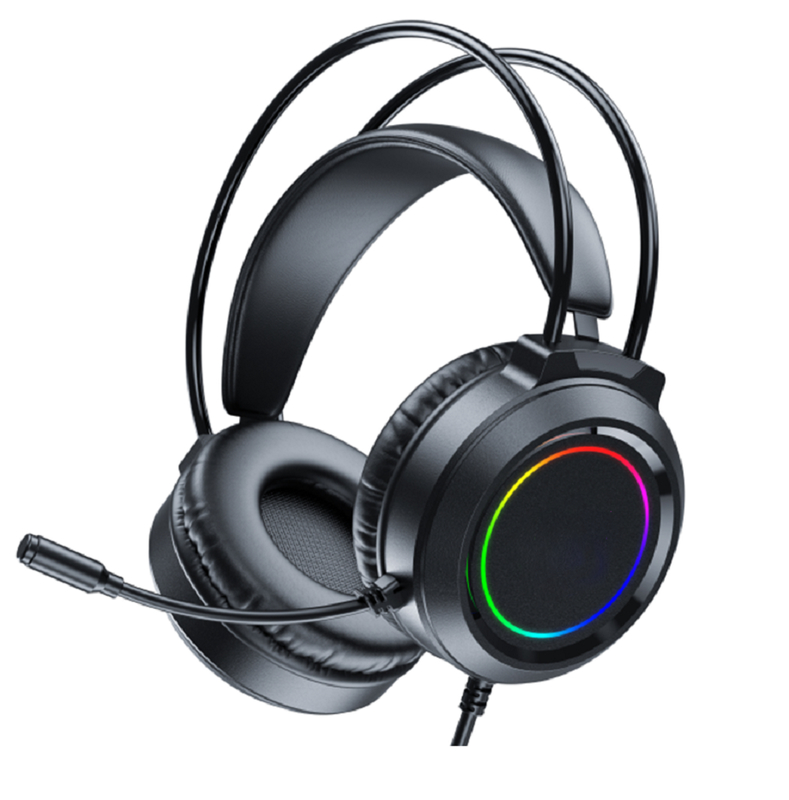 ETEK Gaming หูฟังสาย 50mm Driver 20Hz-20kHz การตอบสนอง มิกออฟทุกทิศ เคเบิล 2.0M