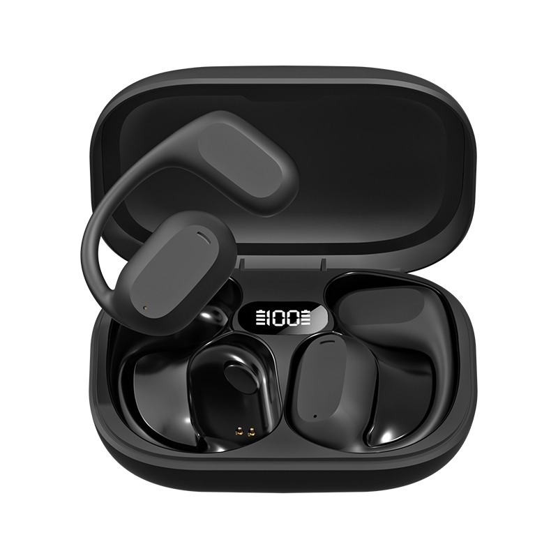 หูฟัง ETEK Ear-Hook TWS, Bluetooth 5.3 (A2DP/AVRCP/HFP), แบตเตอรี่หูฟัง 50mAh + กล่องชาร์จ 300mAh (พร้อมแผงป้องกัน)