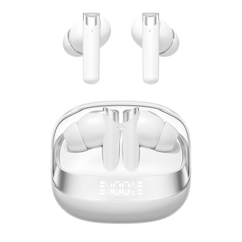 ETEK หูฟังไร้สาย,Bluetooth 5.4 ANC หูฟัง,F10 วงแหวนทองแดง สเปคเกอร์, 300mAh Case ((ดํา/ขาว/ซับซ้อน